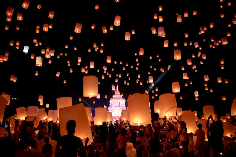 yi peng, yi peng festival, sky lantern festival, yi peng lantern festival