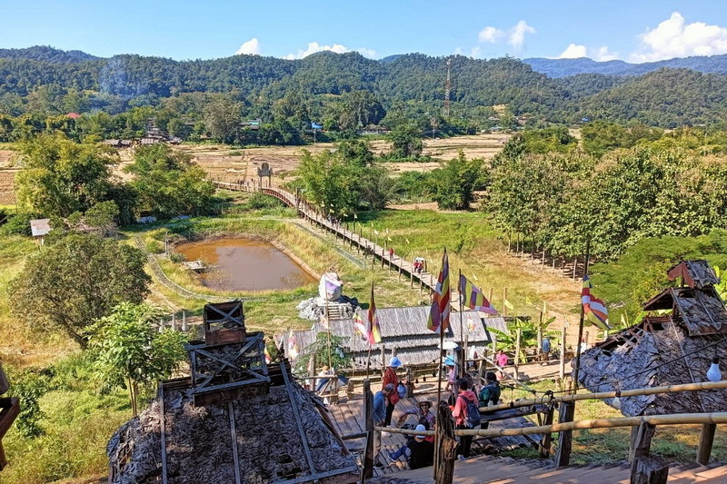 su tong pae bridge, su tong pae bamboo bridge, su tong pae, sutongpae bridge, sutongpae bamboo bridge